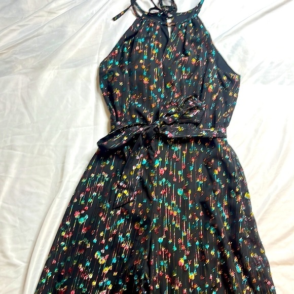 Eva Franco Edita Halter Metallic Clip Dot Jumpsuit - Picture 9 of 9